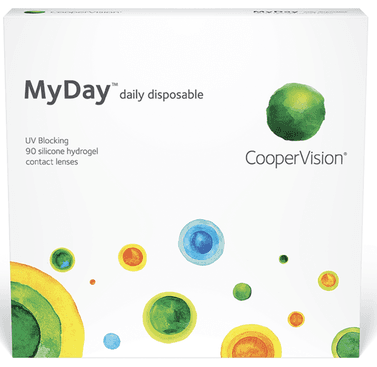 CooperVision MyDay daily disposable contact lenses (180 pack) box